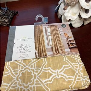 Threshold Sawtelle Mustard Floral Curtain